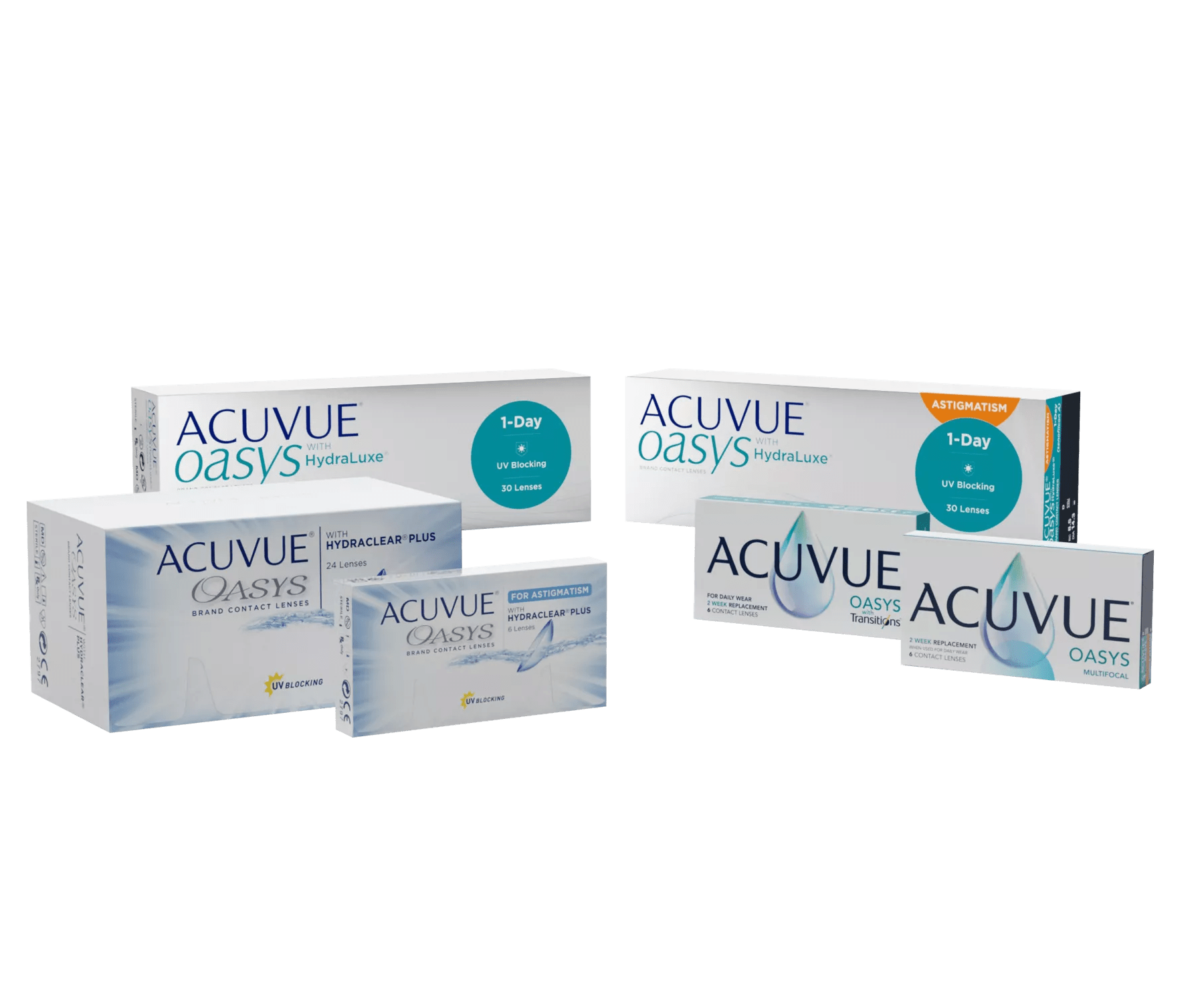 Повний асортимент контактних лінз ACUVUE® OASYS