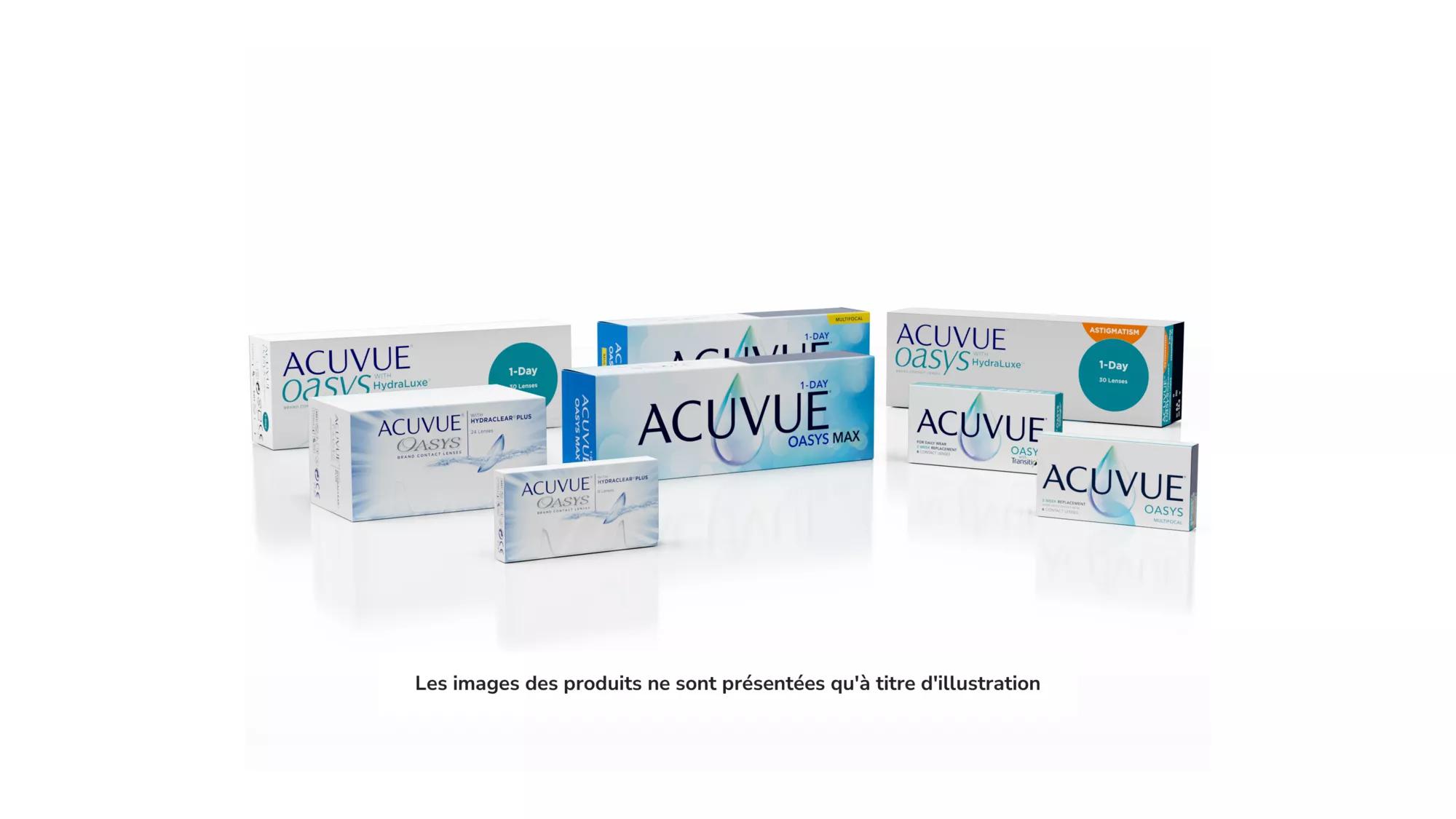 Variétés de plans produits ACUVUE[^MD]