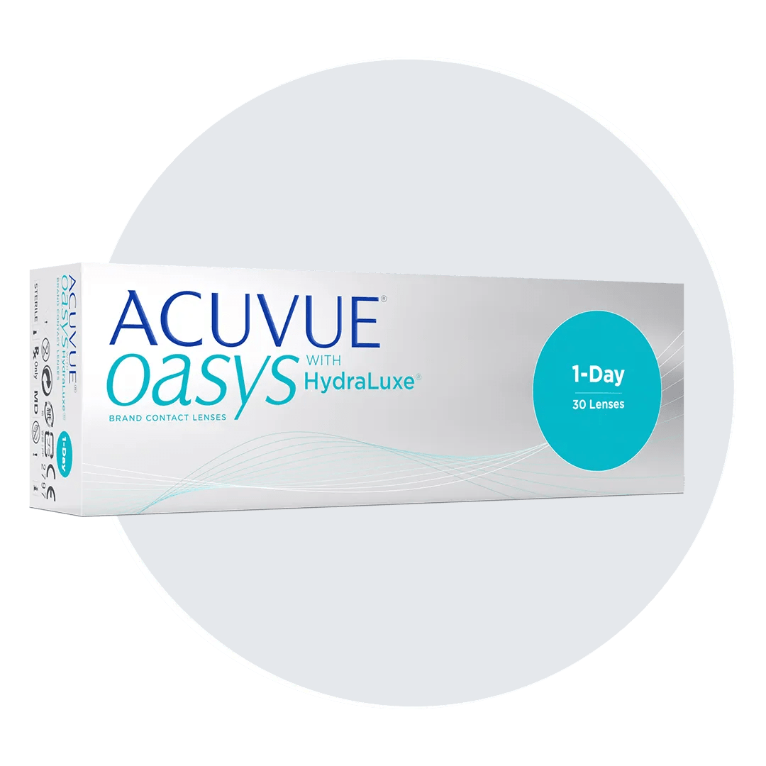 ACUVUE OASYS Hydraluxe box.