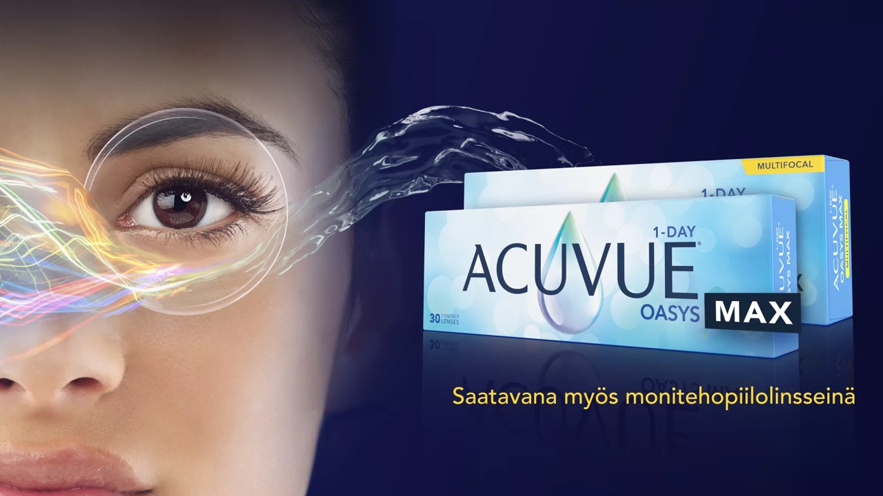 ACUVUE® OASYS MAX 1-Day and ACUVUE® OASYS MAX 1-Day Multifocal contact lenses