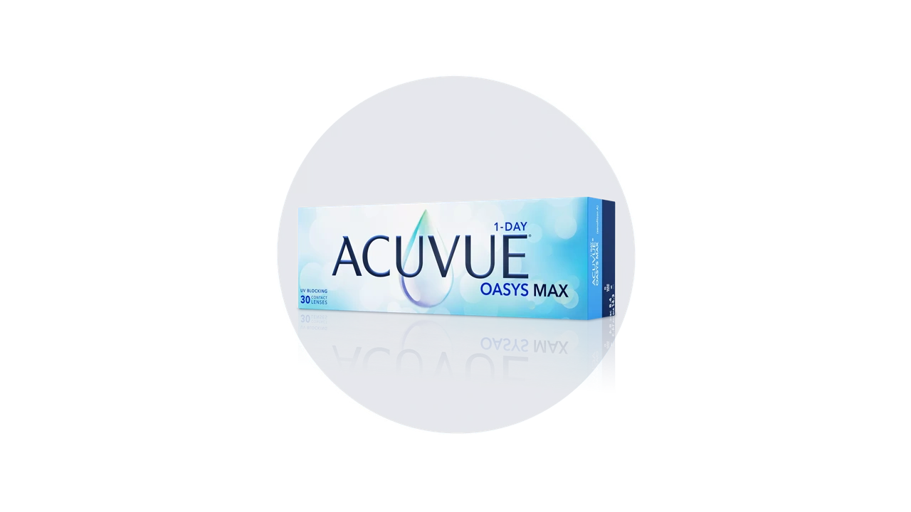 Foto del producto ACUVUE® OASYS MAX 1-Day y ACUVUE® OASYS MAX 1-Day Multifocal 