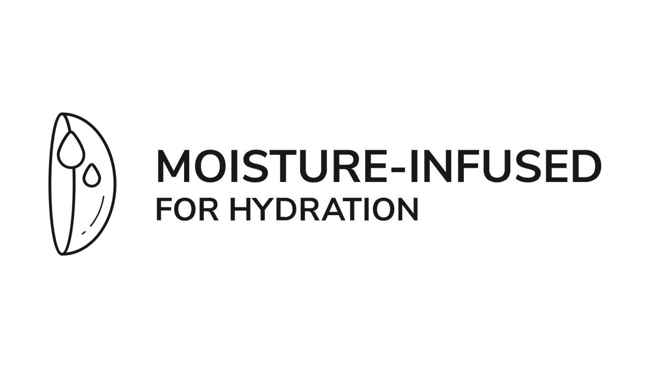 Moisture-Infused for hydration