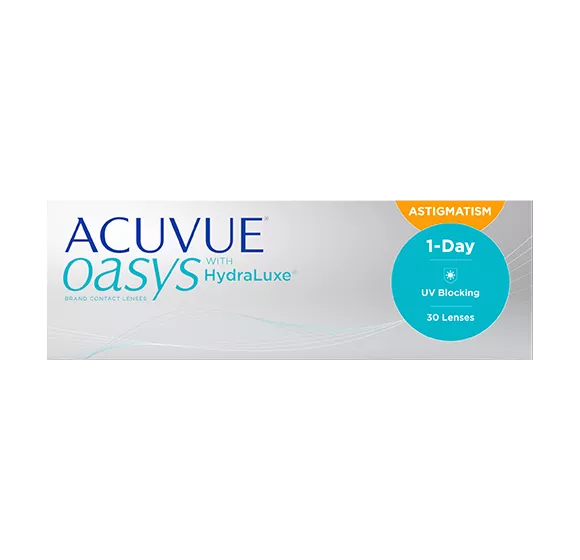 Pakkebilde for ACUVUE® OASYS 1-Day for ASTIGMATISM with HydraLuxe® TEKNOLOGI