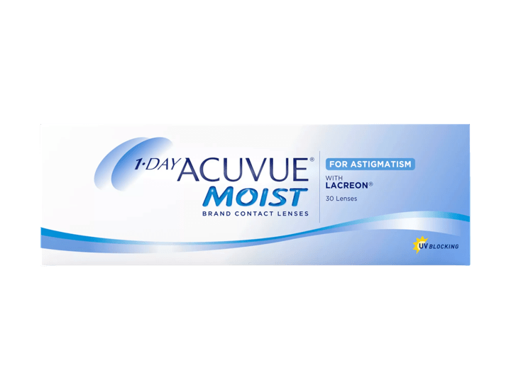 Confezione lenti a contatto 1-DAY ACUVUE® MOIST for ASTIGMATISM