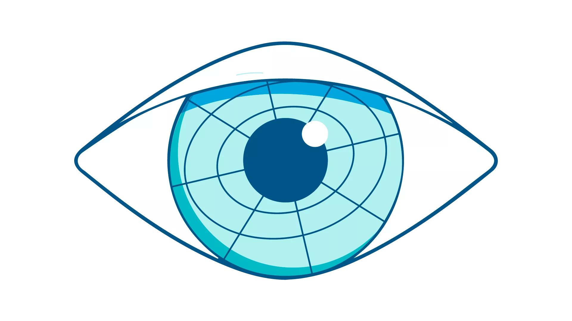 A blue front-view illustration of an eye shows the orientation of oblique astigmatism