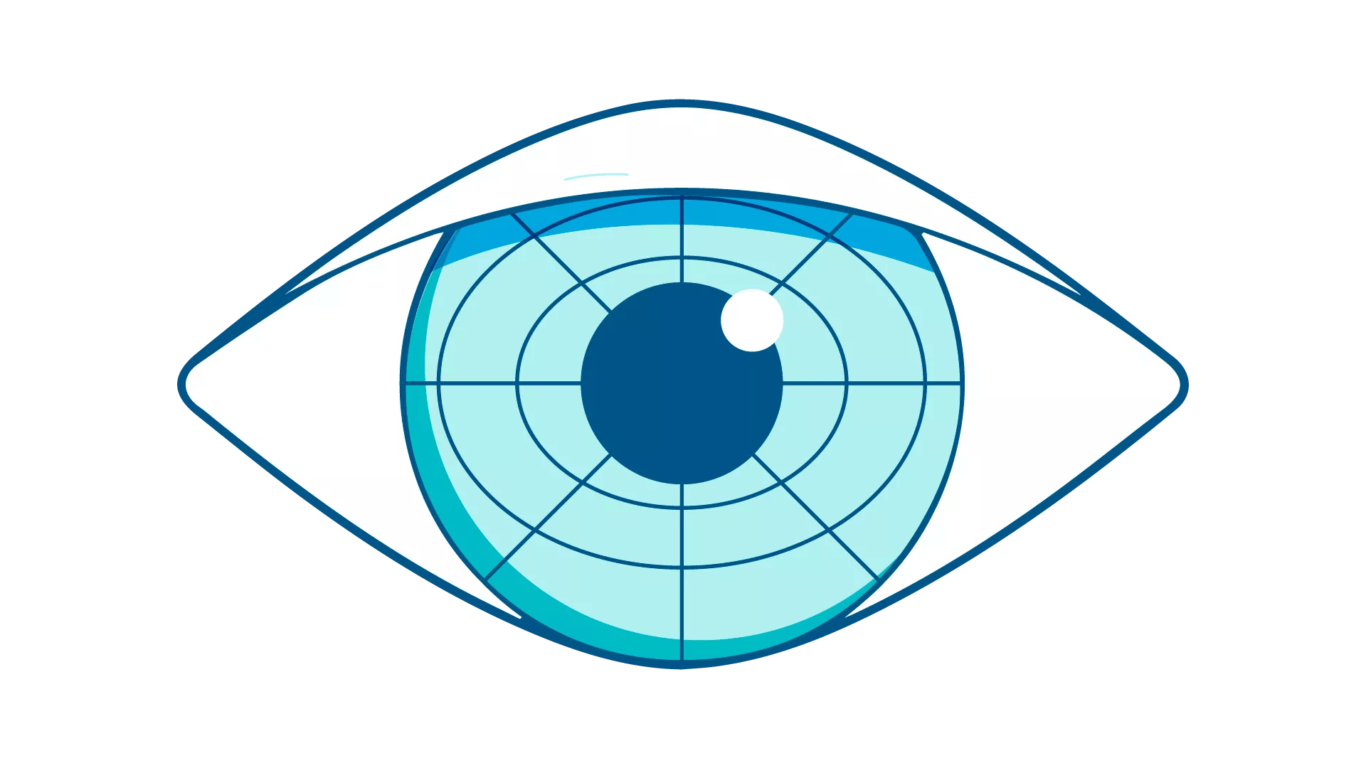 A blue front-view illustration of an eye shows the orientation of with-the-rule astigmatism